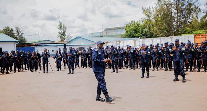 IGP Namuhoranye briefs police officers set for peace mission