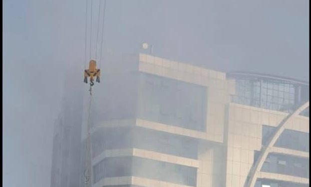 Fire Engulfs Makuza Peace Plaza Building in Kigali