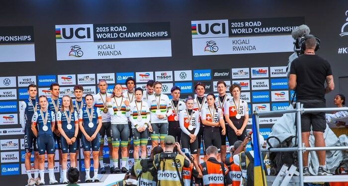 Australia retain Mixed Relay TTT world title in Kigali