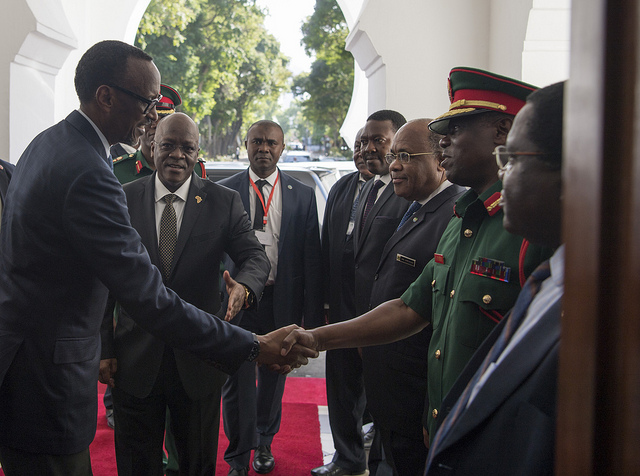 Kagame in Tanzania for one-day Working Visit
