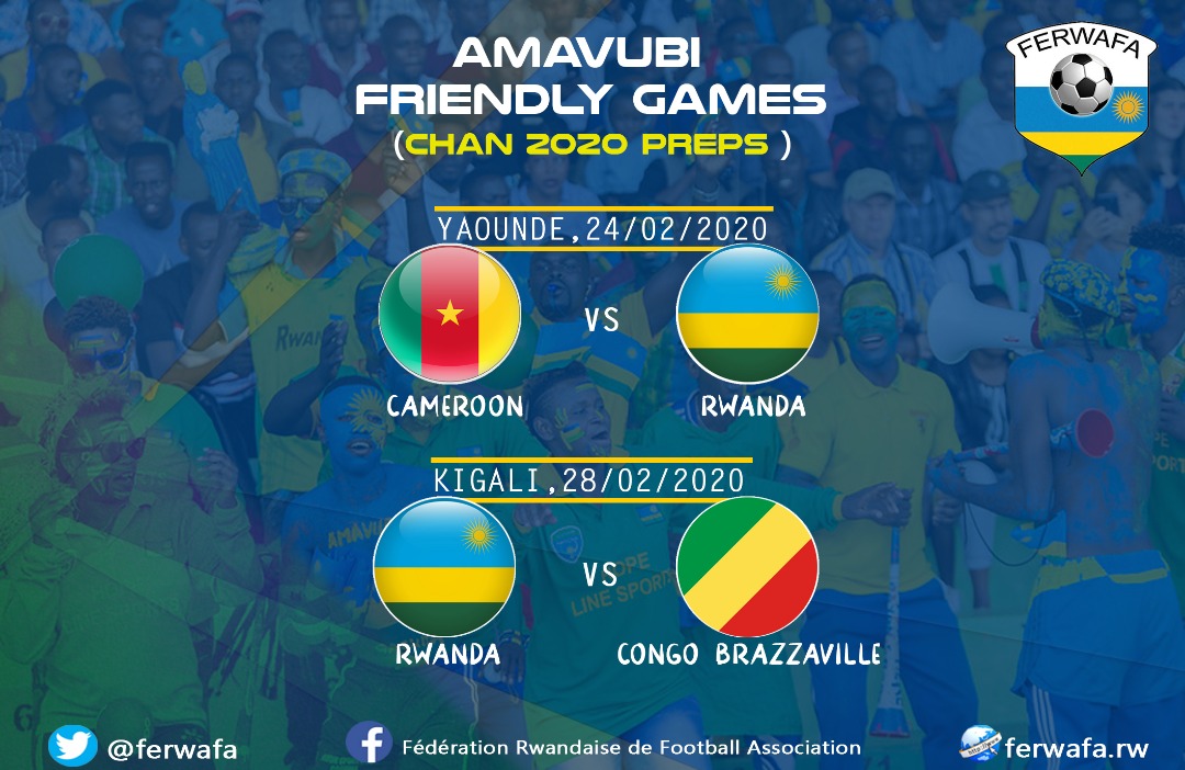 Rwanda lines up two friendly international games ahead of CHAN 2020