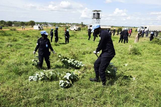 Rwandan peacekeepers join South Sudan Police in Umuganda