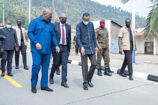 Kagame, Tshisekedi meet in Rubavu to assess damage following volcanic eruption