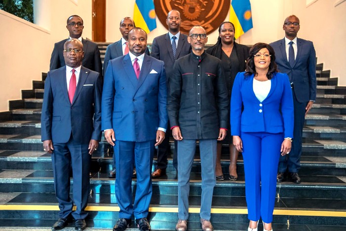 President Kagame meet Ministers from Congo Brazzaville