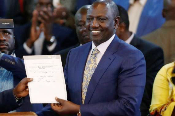 William Ruto announced winner of Kenya’s presidential poll