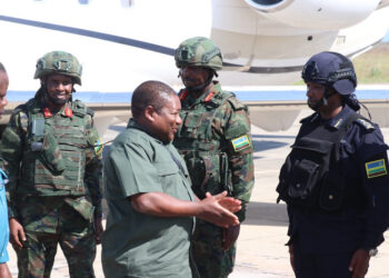 Mozambican President Filipe Nyusi visits Rwandan forces in Cabo Delgado province