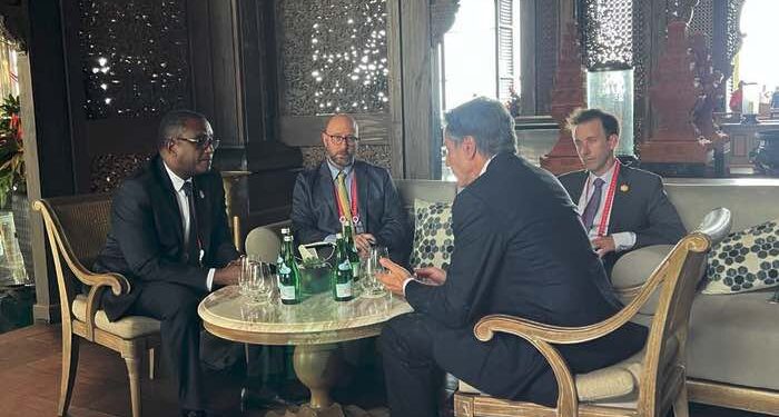 Dr. Biruta meets US Secretary of State Blinken on DRC crisis 