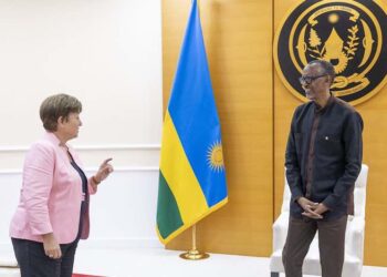 President Kagame receives the IMF Chief