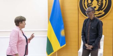 President Kagame receives the IMF Chief