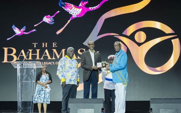 President Kagame honored with Bahamas highest honor
