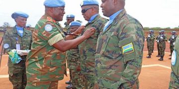 Rwandan peacekeepers in CAR awarded with medals