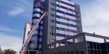 Fire guts ECOBANK building in downtown Kigali