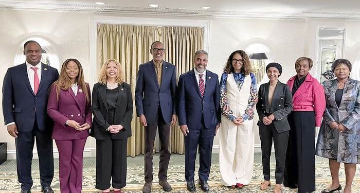 President Kagame meets members of the US Congressional Black Caucus