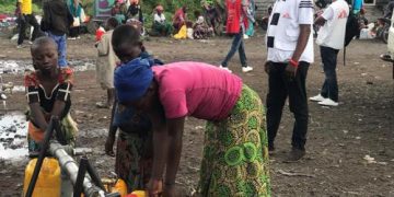 Displaced people in Goma face water shortage