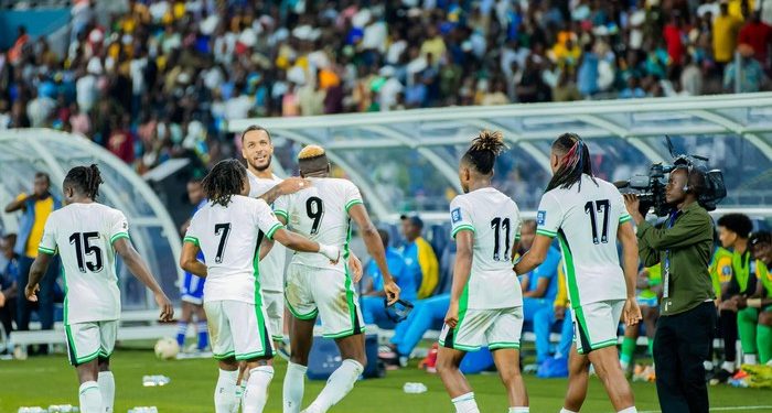 Osimhen Brace Sinks Rwanda as Nigeria Secures First three points 