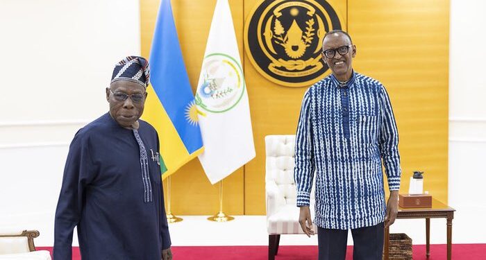 President Kagame Hosts Obasanjo for Talks on Eastern DRC Conflict