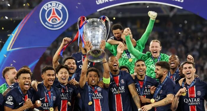 PSG humiliates Inter Milan to lift Champions League trophy