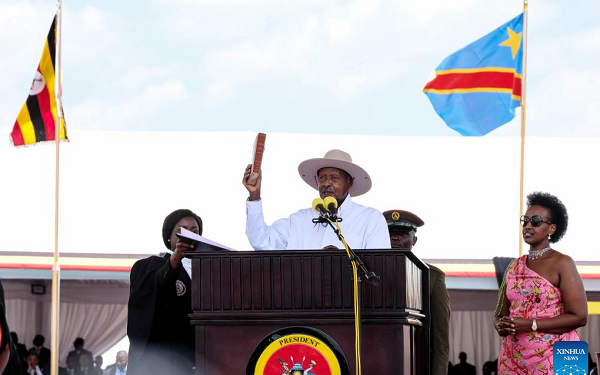 President-elect Yoweri Museveni sworn for another five-year term