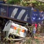Police hunt truck driver who fled Karongi crash that killed six The accident in Karongi claimed six people Courtesy photo